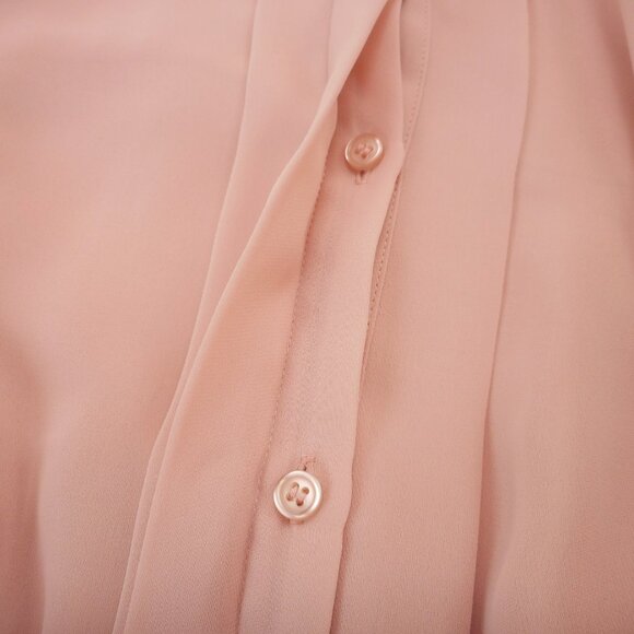 Chico's Black Label size 1 Women's M Pastel Pink Button-up Long Sleeve Blouse - Picture 8 of 12